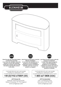 Notice AVF FS8BLEXW Meuble TV