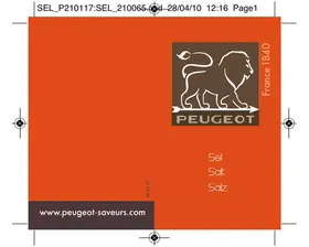 Notice PEUGEOT DUO BISTROT SEL POIVRE Sel