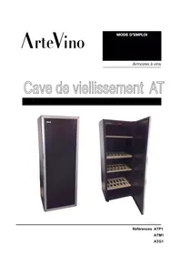 Notice ARTEVINO ATG1T267NPDC Armoire à vin