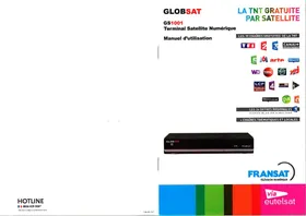 Notice GLOBSAT GS 1001 Terminal satellite numérique