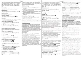 Notice PHILIPS DORO TEL2I BLANC Téléphone sans fil