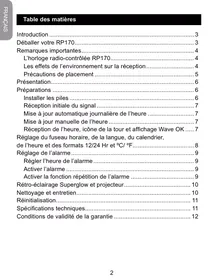 LEXIBOOK RP170 - Réveil