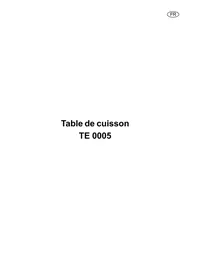 Notice ARTHUR MARTIN TE 0005 T TDF Table de cuisson