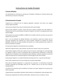 Notice UMBRINOX PIZZADOM FIESTA 4 Four
