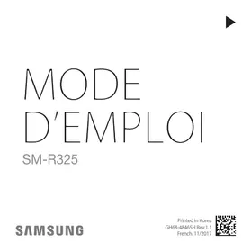 Notice SAMSUNG SM-R3525 Montre connectée