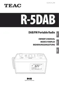 Notice TEAC R5-BLACK Radio portable