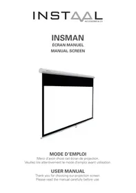 Notice INSTAAL INSMAN 240CCOBDIC Projection screen