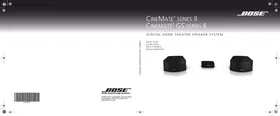 Notice BOSER CINEMATE GS II Enceinte audio