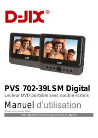 Notice D-IIX PVS 702-39LSM Lecteur DVD portable