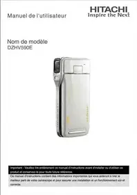 Notice HITACHI DZHV590E Caméscope