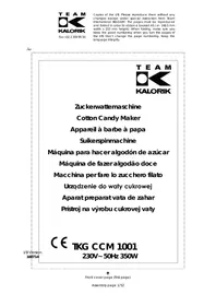 KALORIK TKG CCM1001 NYC - Appareil à barbe à papa
