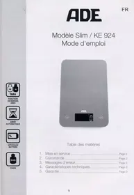 ADE SLIM LILAS - Balance de cuisine