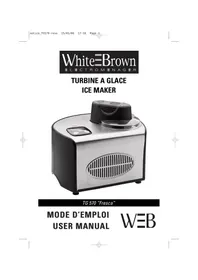 Notice WHITE & BROWN TG570 TURBINE AGLACE Machine à glaçons