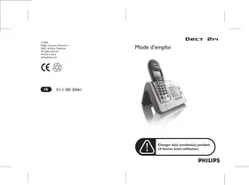 Notice PHILIPS ODECT 2141 Téléphone sans fil