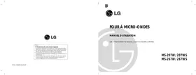 Notice LG-GOLDSTAR MS-207 WS Micro-ondes