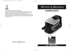 Notice WHITE & BROWN G593 Appareil de cuisson électrique