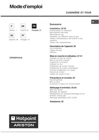 HOTPOINT-ARISTON CP 65 SF - Cuisinière et four