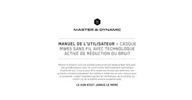 Notice MASTER DYNAMIC MW65 Casque audio