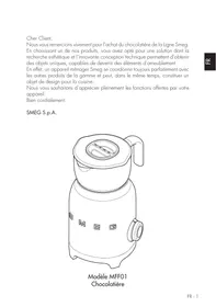 SMEG MFFO1BLEU - Chocolatiere