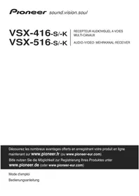 PIONEER VSX 516 S ARGENT - Récepteur audiovisuel multi-canaux