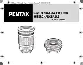 Notice PHILIPS OBJECTIFREFLEXHD-FA352AL Objectif photo