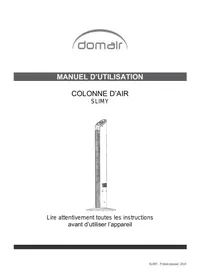 Notice DOMAIR SLIMY Climatiseur