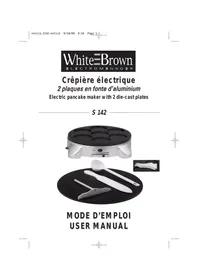 Notice WHITE & BROWN S142 CREP.DUO 7 MINI Appareil de cuisson électrique