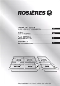 ROSIERES TT 400 BAV - Table de cuisson