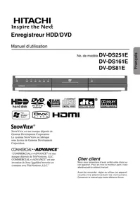 Notice HITACHI DV-DS 161 E Enregistreur vidéo