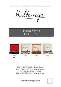 Notice HALTERREGO HTURN 2 COGNAC Platines vinyles