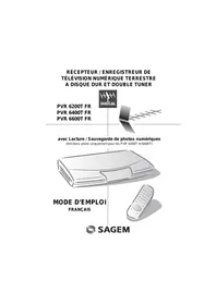 Notice SAGEM DVR-S6240SL Récepteur TV numérique