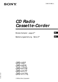 SONY CFD-V27 - Radio