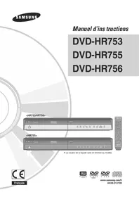Notice SAMSUNG DVD-HR755 Lecteur dvd