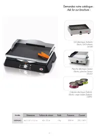 Notice KRAMPOUZ GEEPA3A0 Appareil de cuisson électrique