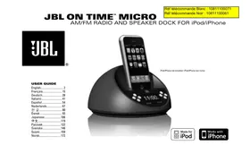 Notice JBL ON TIME MICRO ALU Radio-réveil