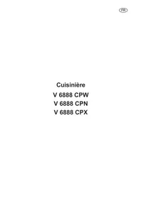 Notice ARTHUR MARTIN V6888CPXINOX Cuisinière