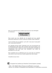 Notice ARTHUR MARTIN EM 2412 X Four à micro-ondes