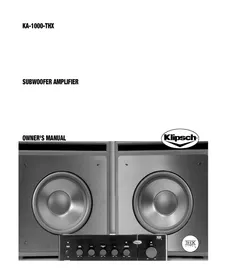 KLIPSCH KA-1000 - Amplificateur audio