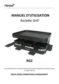 Notice HARPER RG2 Appareil de cuisson électrique