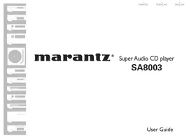 MARANTZ SA8003/N1SG - Lecteur CD audio