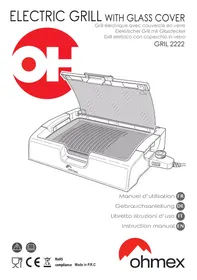 Notice OHMEX OHM-GRILL-2222 Gril électrique