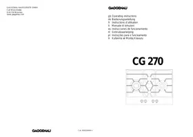 Notice GAGGENAU CG 270-210 INOX Table de cuisson