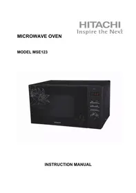 Notice HITACHI MSE 123 Micro-ondes