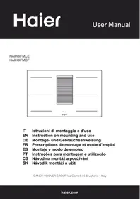 Notice HAIER HAIH8IFMCF Induction