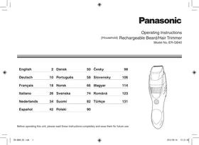 PANASONIC ES-GB40S - Tondeuse électrique