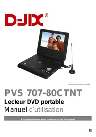Notice D-JIX 707-80 TNT Lecteur DVD portable