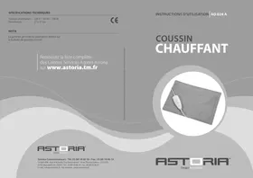 Notice ASTORIA AD024A Coussin chauffant