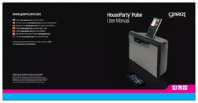 Notice GEAR4 HOUSE PARTY PULSE Speaker