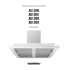Notice GAGGENAU AH 200-102 Hotte aspirante