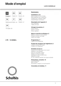 SCHOLTES LTE 14-3208 A - Lave-vaisselle